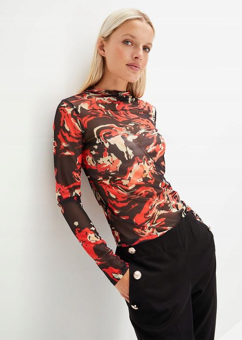 B.P.C bluzka siateczkowa z nadrukiem ^44/46