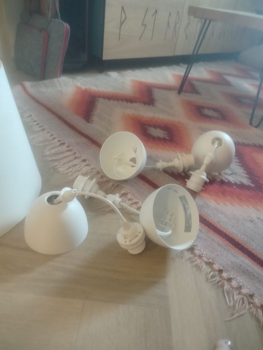 klosz lampy stojącej/wiszącej Skottorp Ikea 42 cm biały kremowy