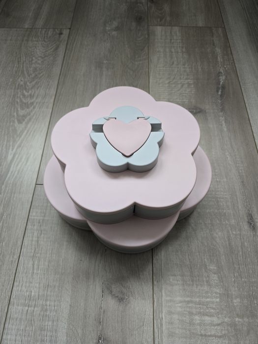 Обертова складна двоярусна цукерниця Flower Candy Box
