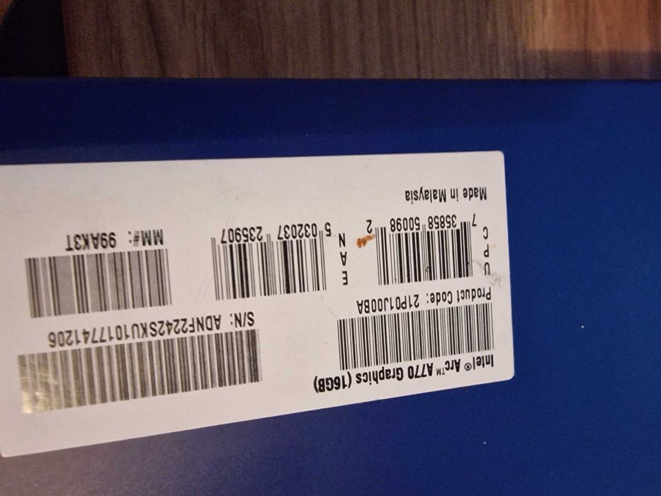 Intel ARC A770 16GB Limited Edition