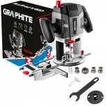 Graphite Frezarka Górnowrzecionowa Do Drewna 1300w Uchwyt 6, 8, 12mm 5