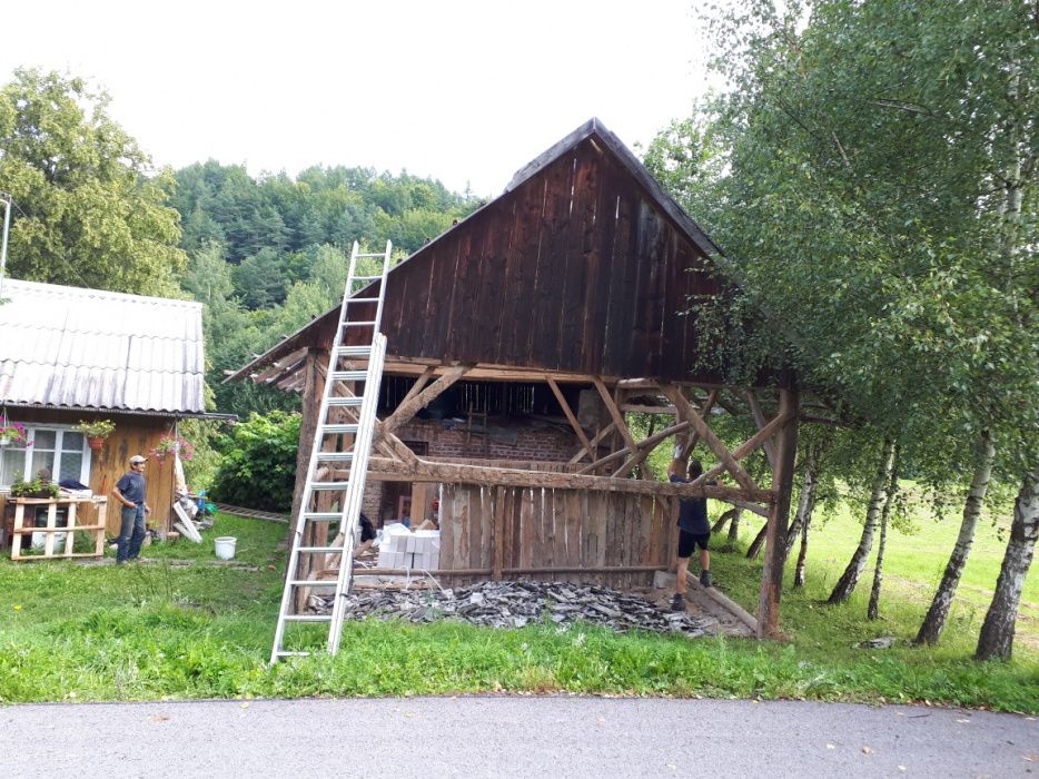 rozbiórka stodół skup starego drewna desk