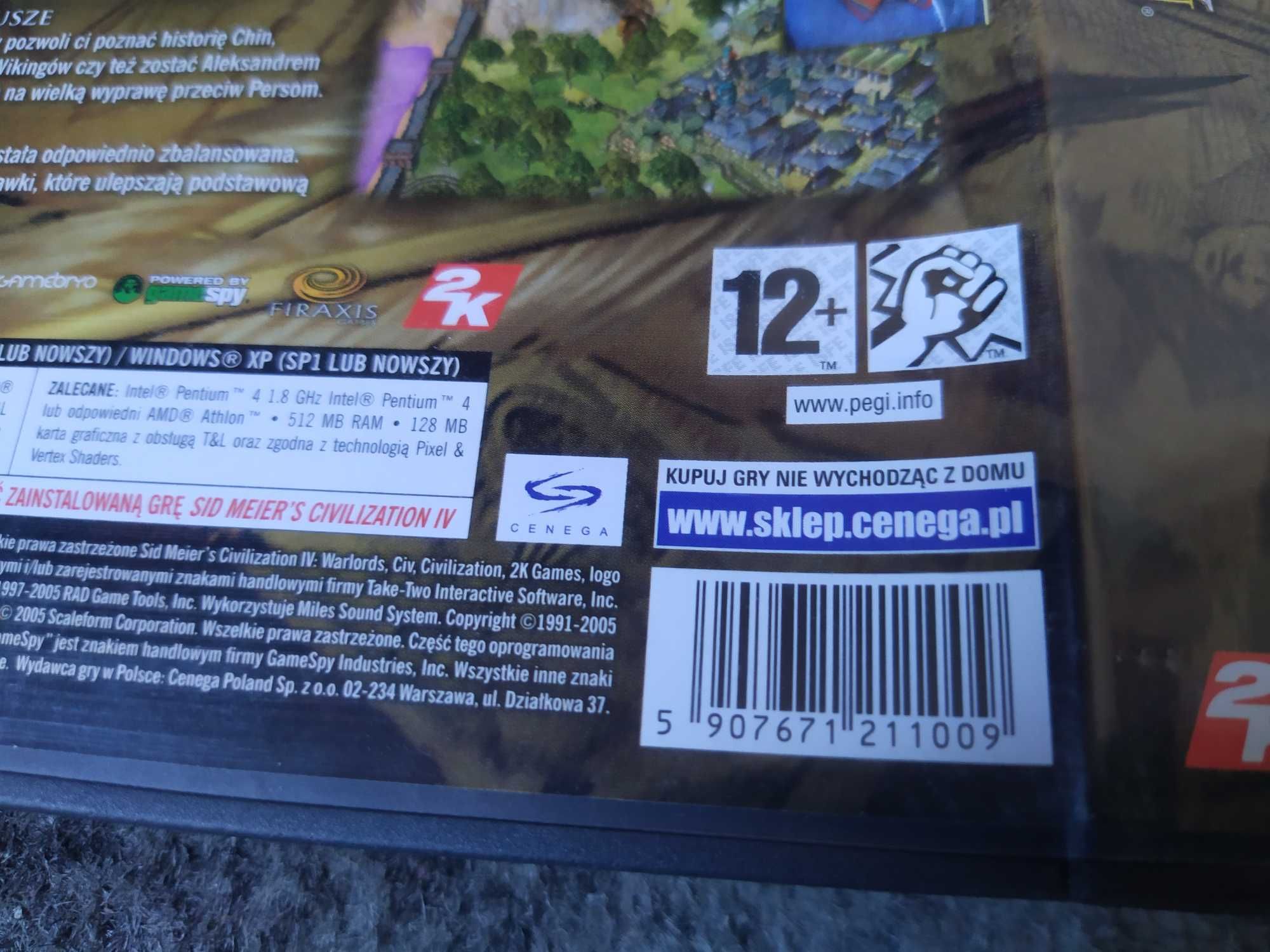 Civilization IV Warlords PC CD BOX PL