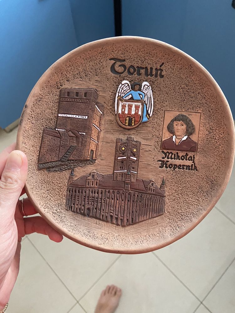 Talerz dekoracyjny Toruń Mikołaj Kopernik do zawieszenia