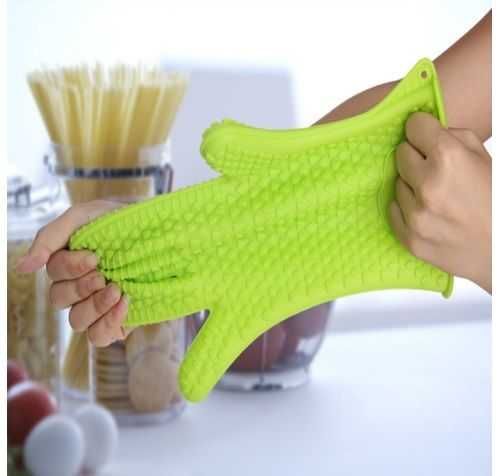 Rękawica silikonowa do grilla Duża gruba Łapka kuchenna do garnków