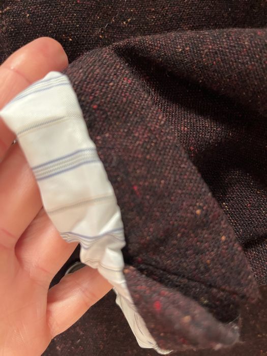 Marynarka welniana z jedwabiem.