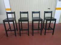 Cadeira alta, IKEA, NORDVIKEN, preto, 75 cm