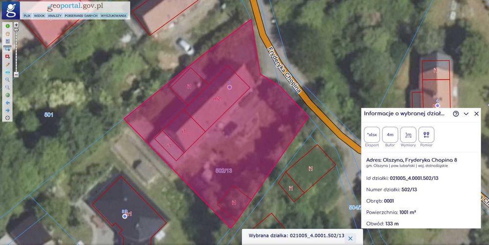 Dom na sprzedaż, ul Chopina Olszyna, do remontu