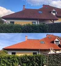 Mycie dachu elewacji kostki, Malowanie elewacji, dachu, podbitki