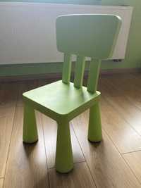 Krzesełko Mammut Ikea jasnozielone