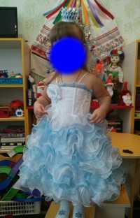 Платье на 2-4 года, костюм снежинка
