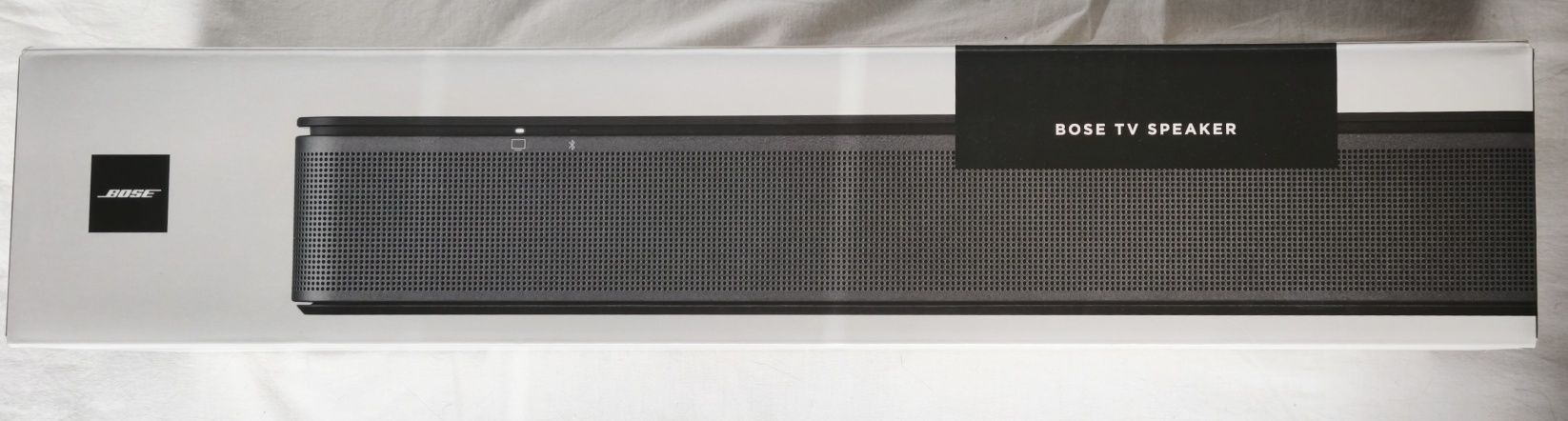 Coluna Bose TV speakers na embalagem