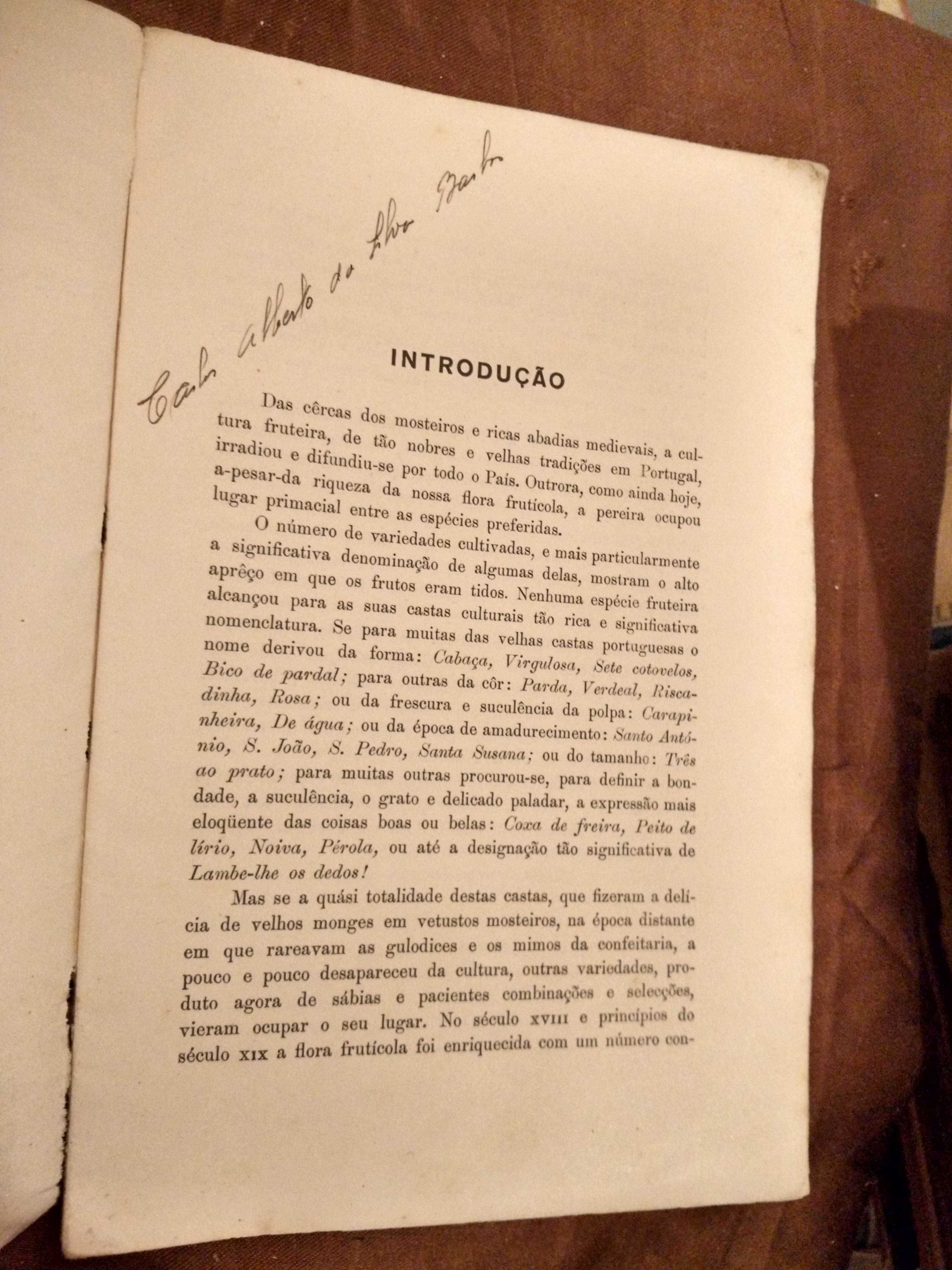 Cultura das PEREIRAS - J. Vieira Natividade - ano de 1937