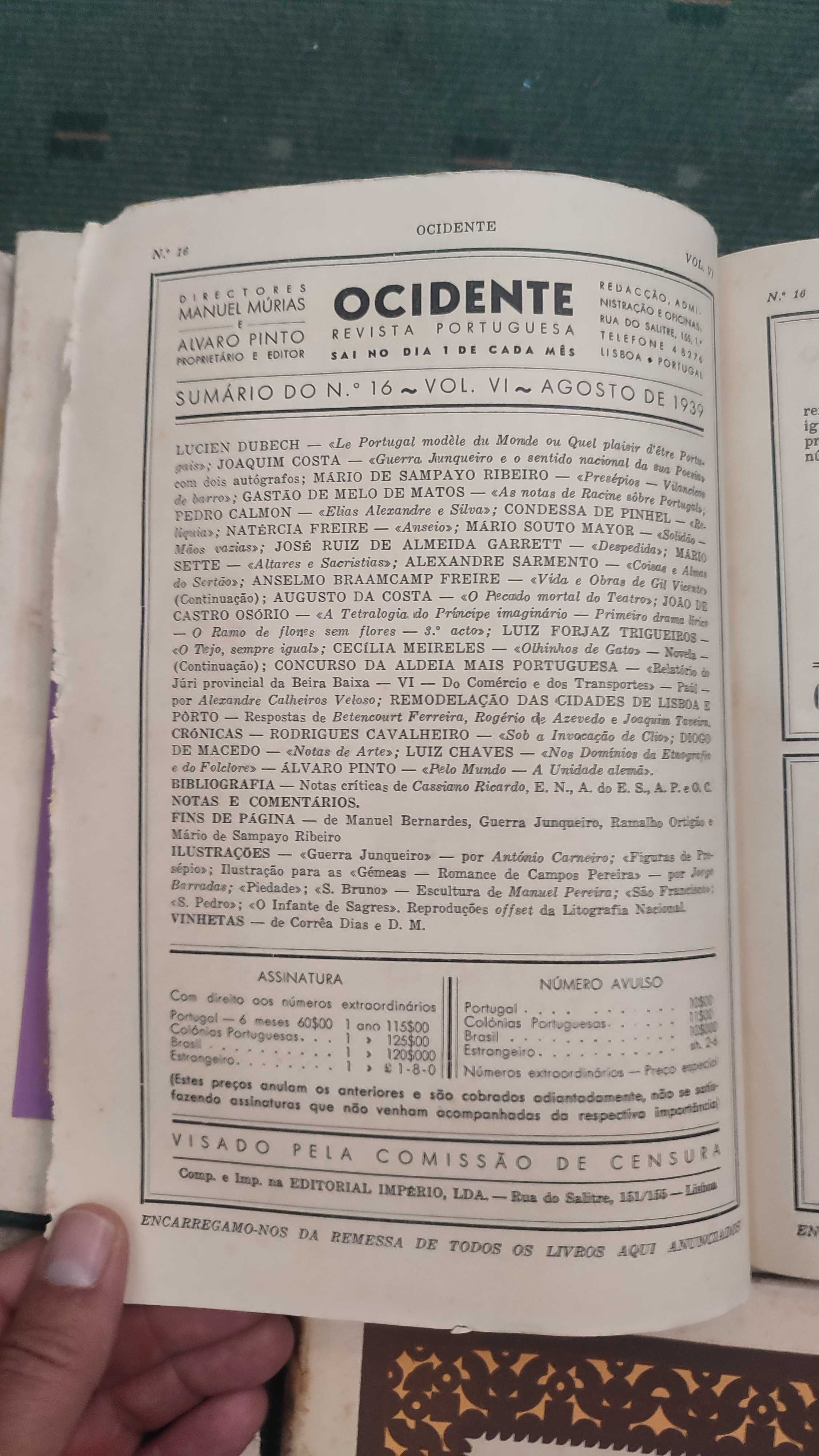 5 Revistas Ocidente Revista Portuguesa - 1939