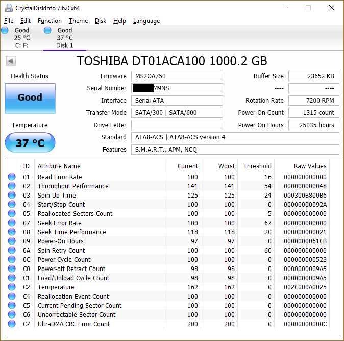 Disco Toshiba 1TB SATA 3.5 7200rpm - DT01ACA100