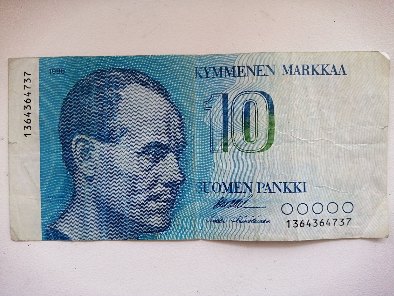 Finland 10 Markkaa 1986