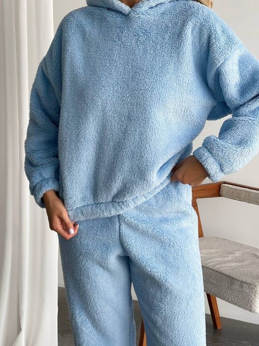 Жіноча тепла махрова піжама. 10 кольорів. р.42-52