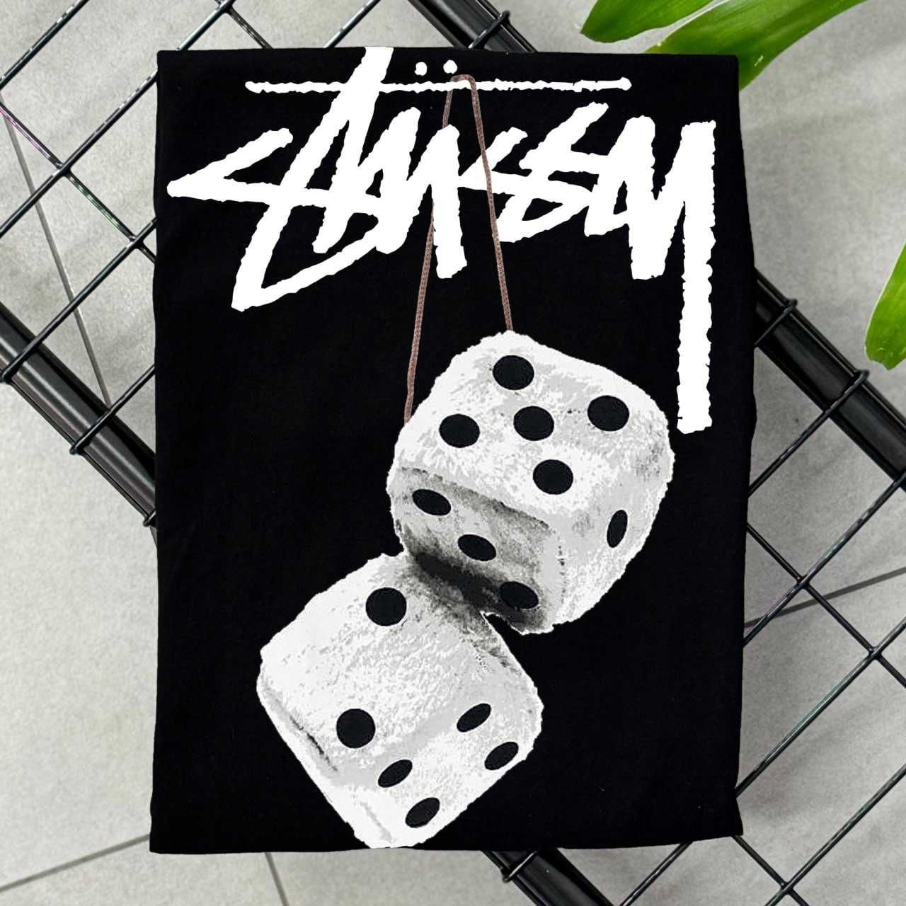 Футболка STUSSY Red Fuzzy Dice • Стусси кубіки кубики Стуси стусі