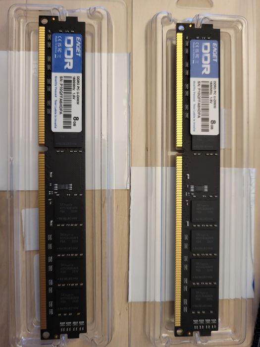 Pamięć Eaget 8gb Ram ddr3 1600MHz 2szt.