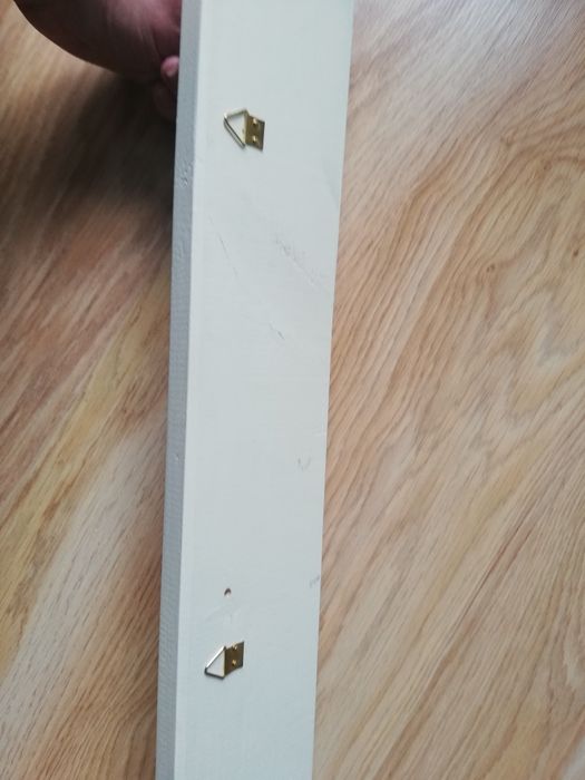 Wieszak do przedpokoju 52cm, ecru, decoupage