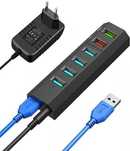 Hub USB 3.0 z zasilaczem, Vansuny USB Hub Aktiv 3.0 z zasilaczem 24 W