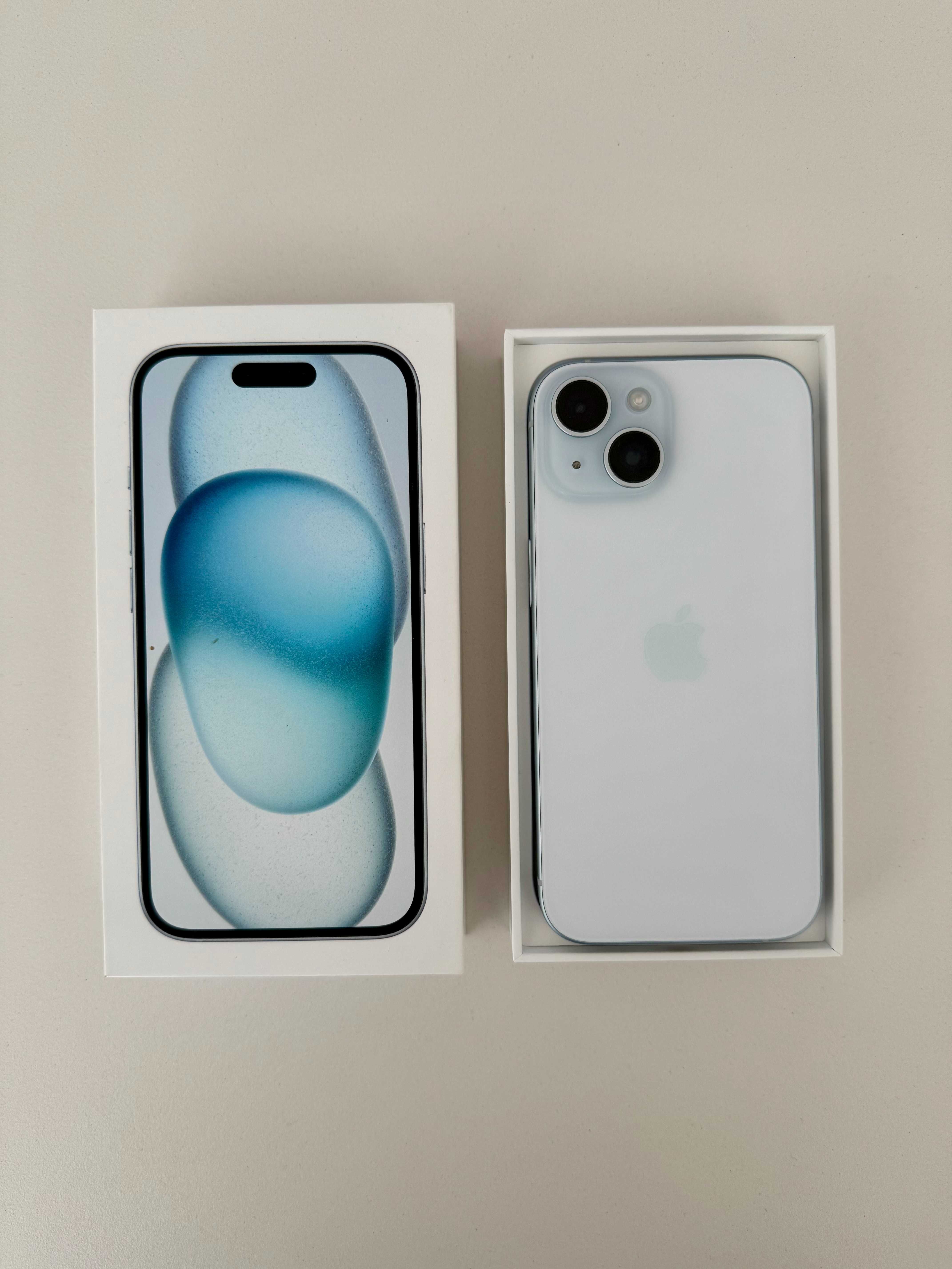 iPhone 15 | 256GB | Azul (como novo) c/ OFERTA de capas