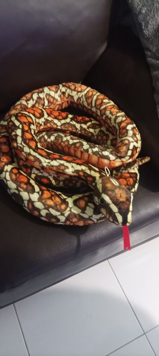Serpente em peluche .