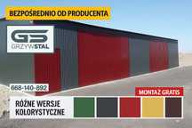 Garaż Blaszany 11x10m Wiata , Hala , Magazyn Rolniczy   -  GRZYWSTAL