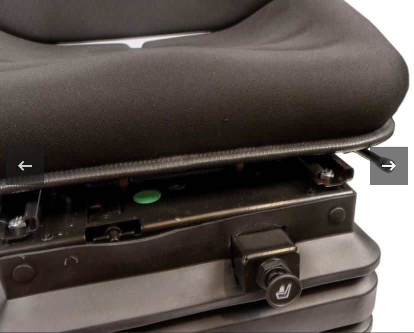 Assento de trator preto pneumático