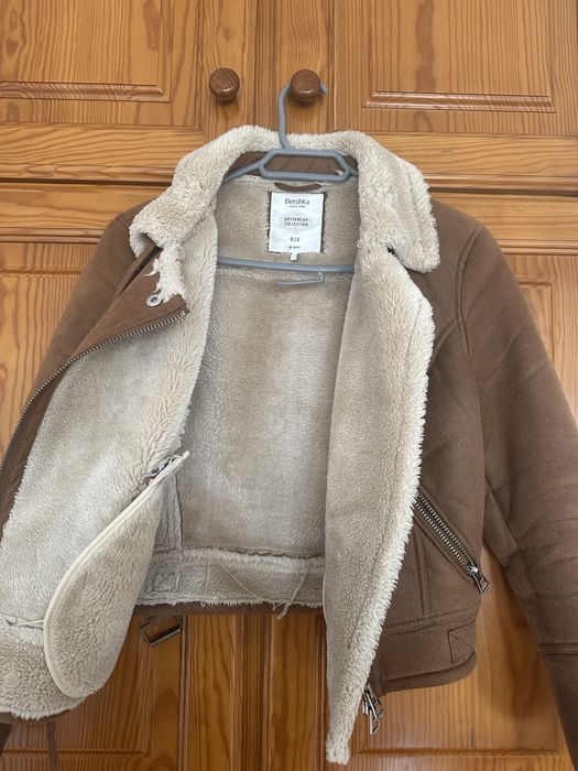 Casaco Castanho Bershka