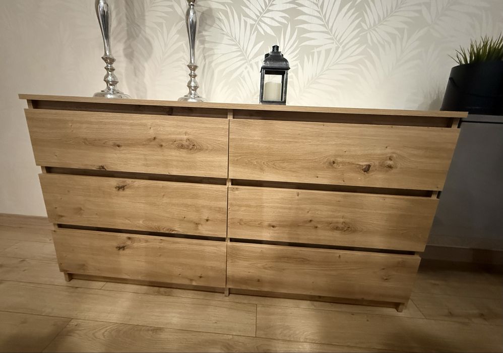 Komoda 6 szuflad dąb artisan