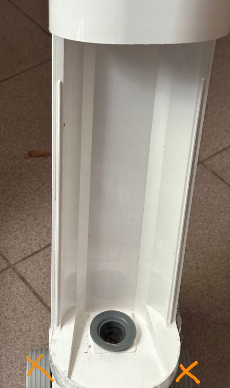 Obudowa z elektroniką od Odkurzacz pionowy Ultenic AC1 biały