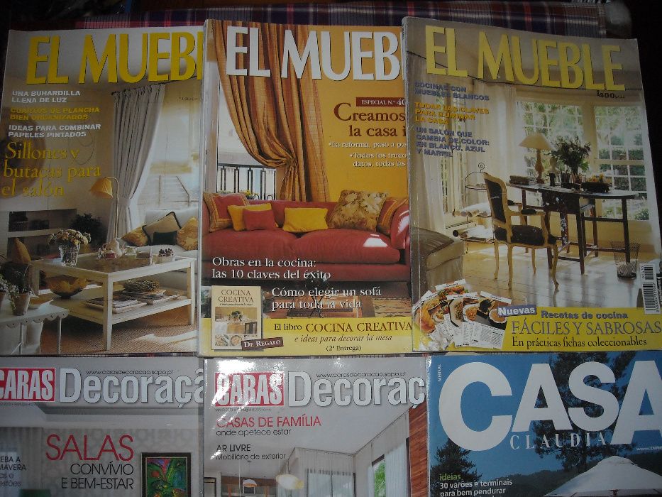 Revistas Casa jardim Mueble casa claudia caras decoracao