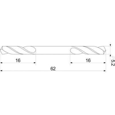 Wiertło do metalu 2-stronne 5.2mm Yato