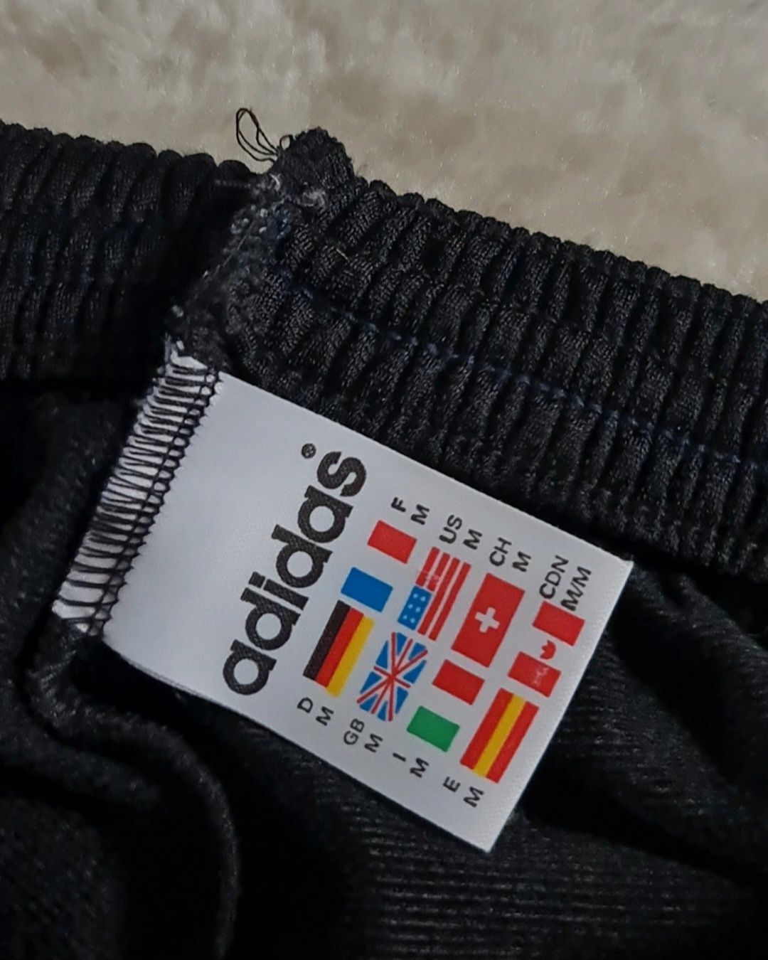 Spodnie dresowe Dres , Dresy Adidas Rozmiar M Vintage 90s Czarne