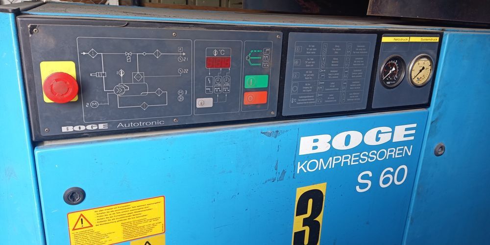 Kompresor śrubowy + zbiornik 1000L BOGE S60 45kW