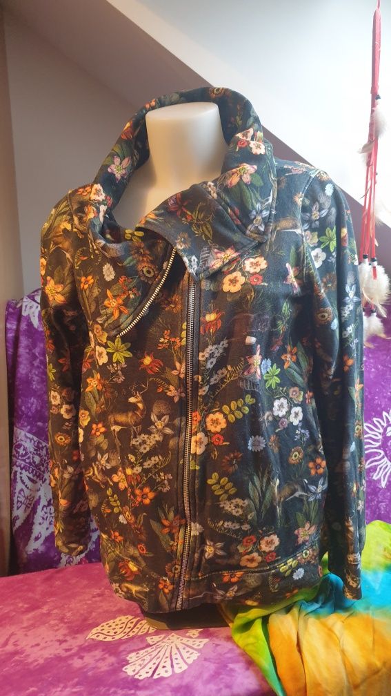Piękna bluza damska Medicine XS letnie kwiaty/las