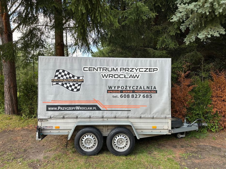 Rydwan EURO B2600  Plandeka z hamulcem najazdowym dwuosiowa 2300kg DMC