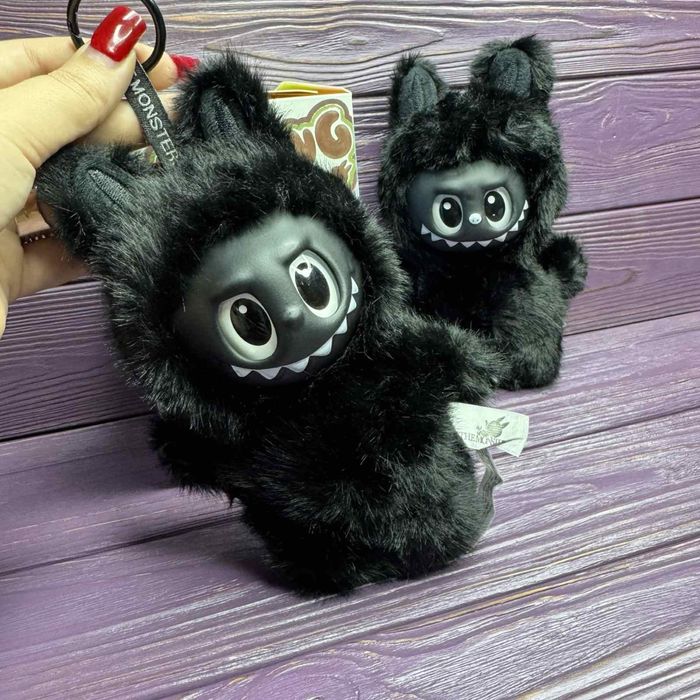 Унікальна‼️Labubu‼️ ЧОРНА іграшка брелок лабубу.Лімітована сірий. ОПТ