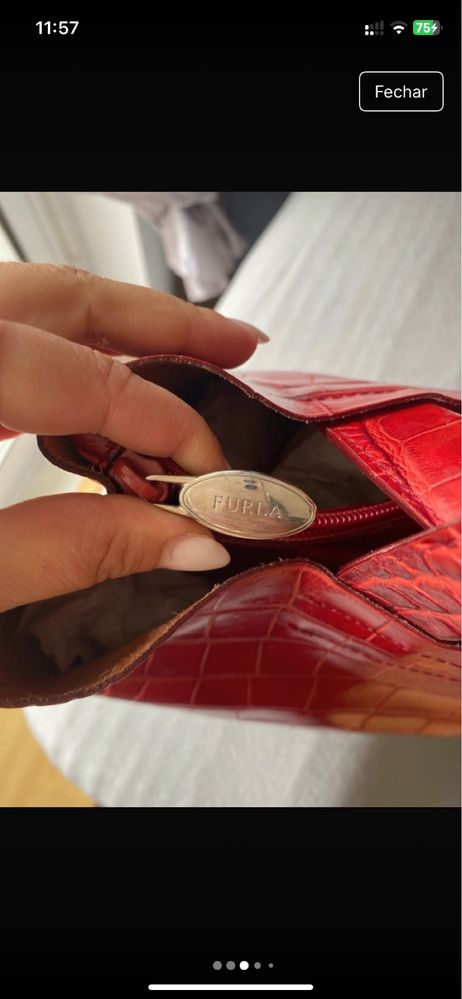 Mala vermelha Furla Original