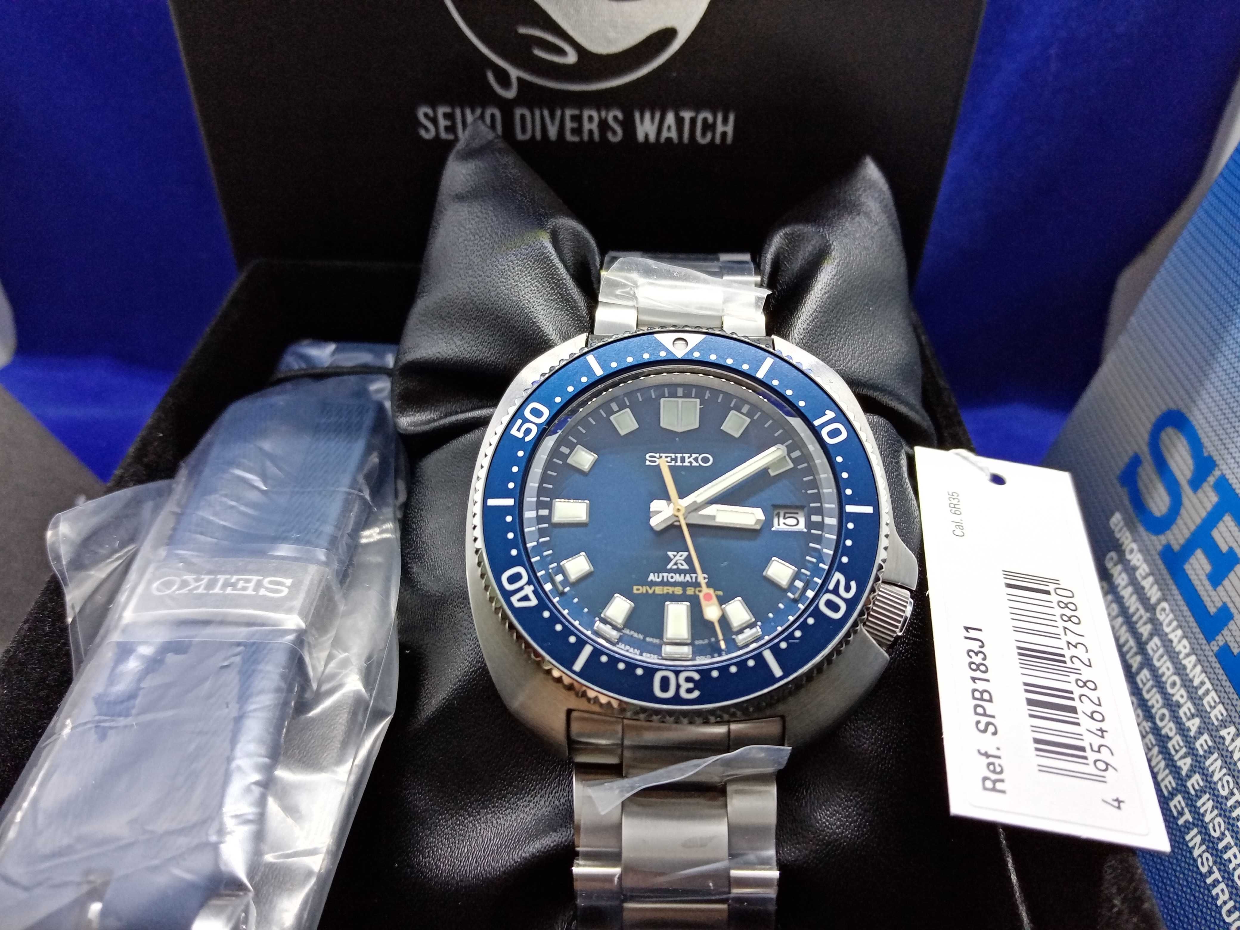 Seiko Captain Willard Azul SPB183J1 Edição Limitada 5.500 unidades