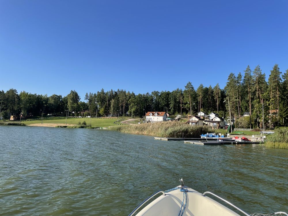 Dom letniskowy, Warmia i Mazury, Kłębowo, łódka, rower wodny, pomost