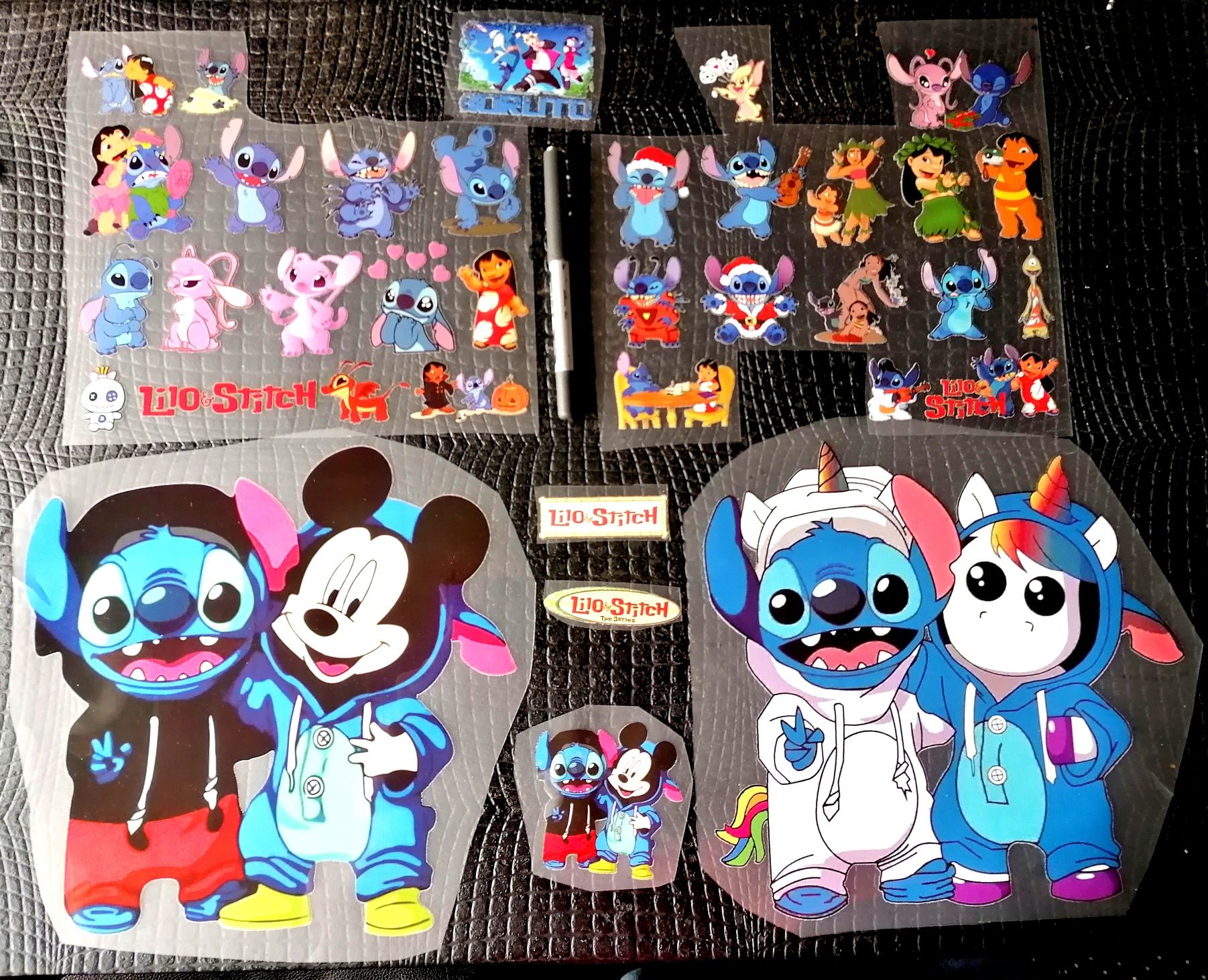 Stitch Lilo transferência a ferro para t-shirt ou roupas