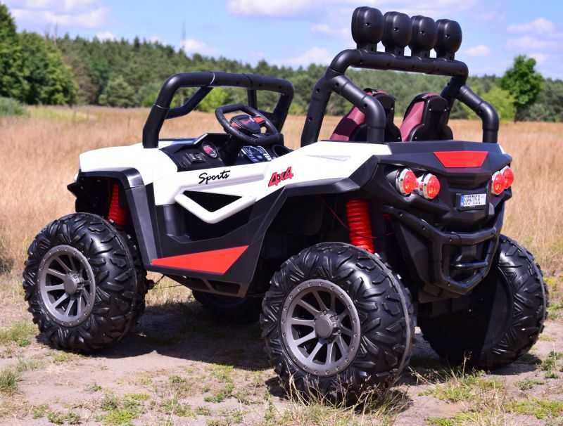 Duże auto na akumulator dla dzieci GRATISY Pilot  4x4 Funkcja bujania