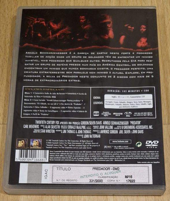 DVD - Predator (Special Edition) (2 DVDs)64552642216835122