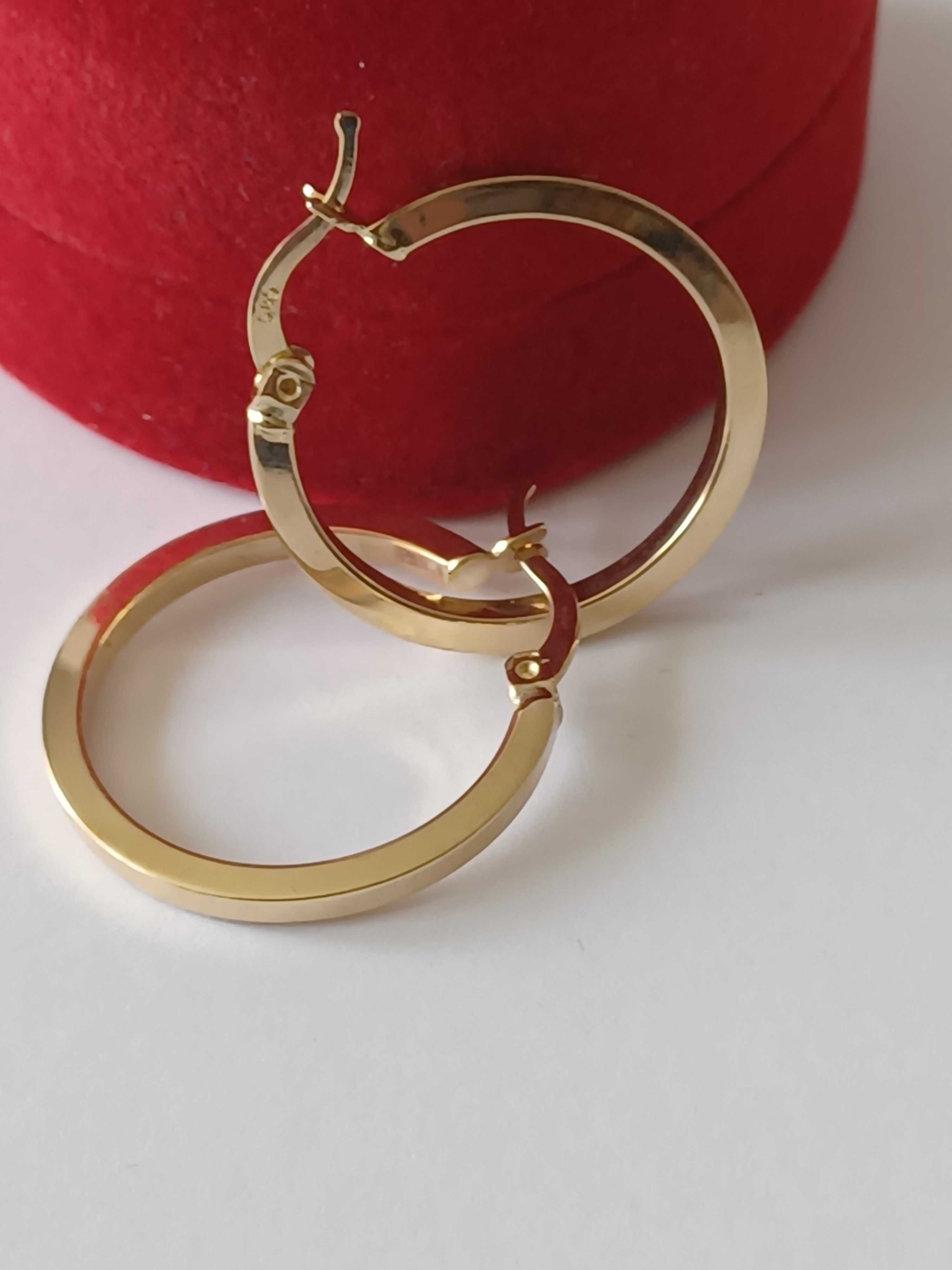 Kolczyki złote 14 karat próba 585