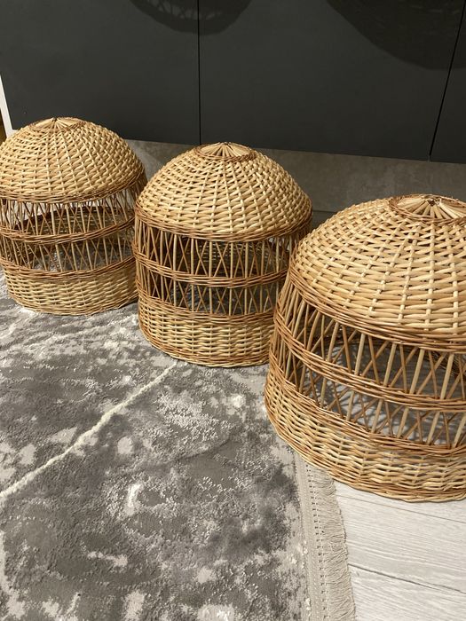 Світильники з лози еко абажур лампа плафон люстра ручна робота торшер