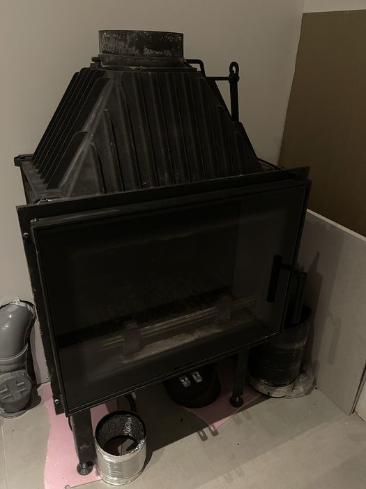 Kominek wklad firmy KRATKI Zosia 12KW caly zestaw malo uzywany