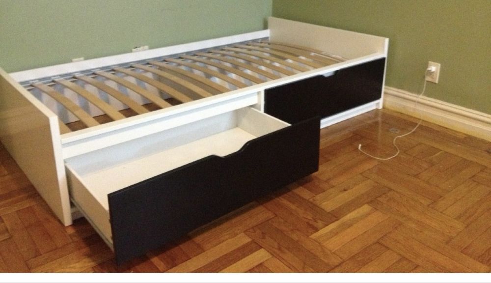 Cama Solteiro Ikea + Estrado + Colchao