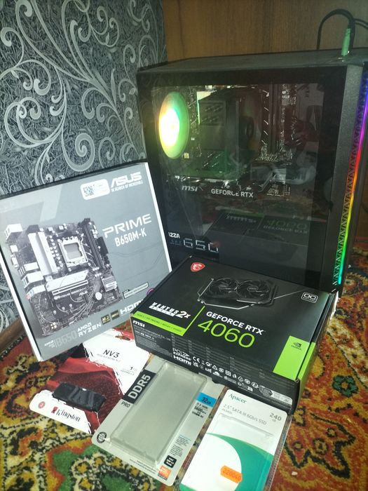 Компьютер игровой Ryzen 5 7500f RTX 4060 MSI